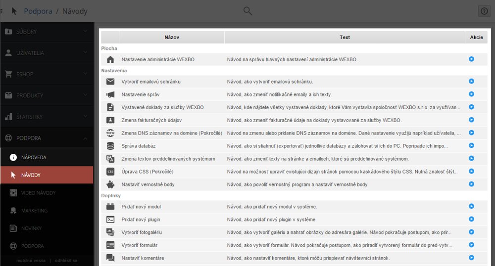 wexbo tutorials