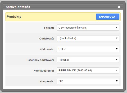 export database