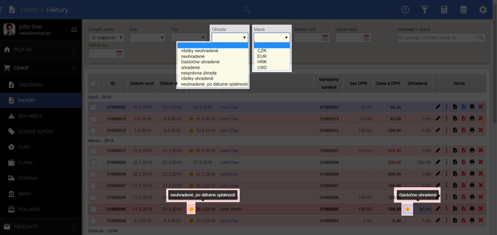 section invoice tools