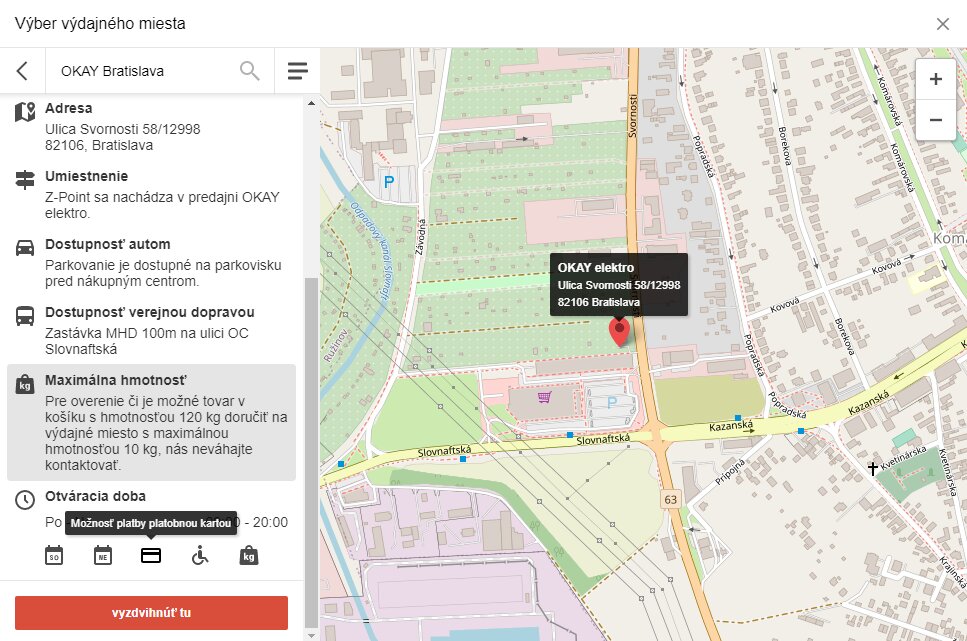 extended info parcel point