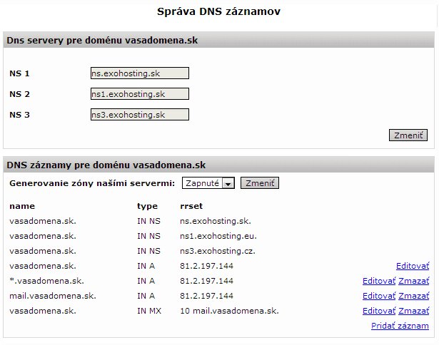 dns exohosting