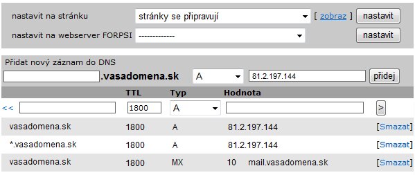 dns forpsi