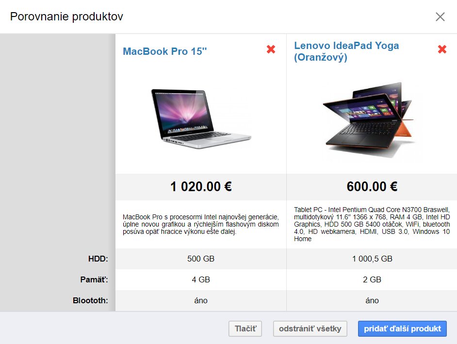 show compare product