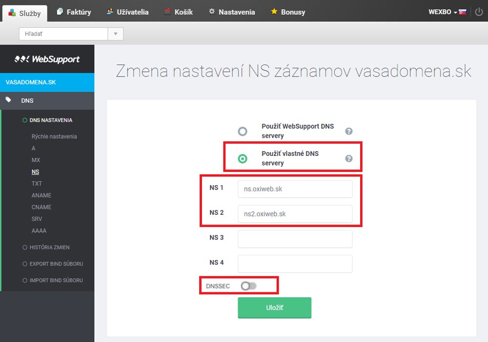 ns websupport